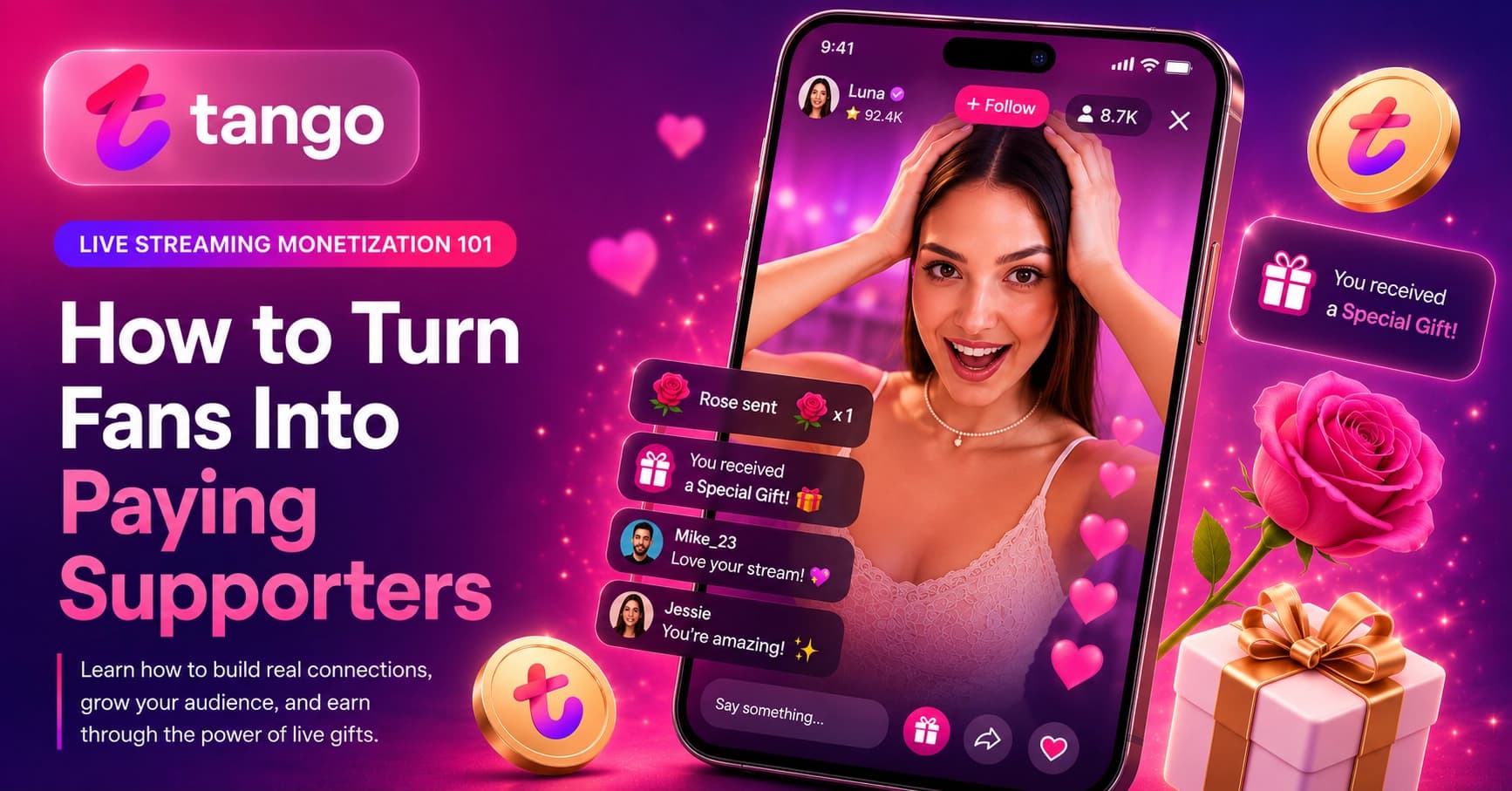 Live Streaming Monetization 101: How to Turn Fans Into Paying Supporters on Tango